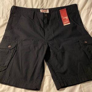 Men Black Cargo shorts